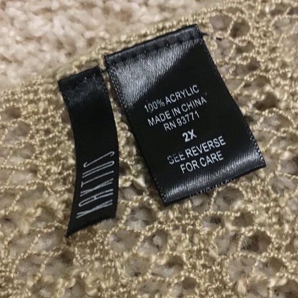 Kaktus Tan Crochet Slip Over Top - Picture 5 of 10